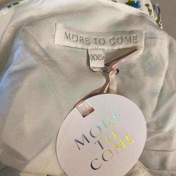 NWT More To Come Olivia Mini Dress in Blue Floral slip summer Revolve XXS - Picture 7 of 9